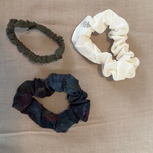 Lululemon Hair Scrunchies Set of 3